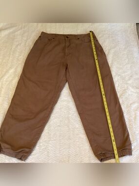 Vintage Mens Red Head 38x30 Flannel Lined Cargo Cold Wear Casual Winter Pants